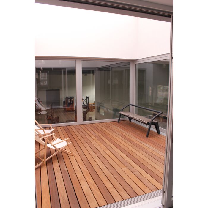 Ipé Terrassendiele FAS KD Bombiert clipJuAn® – Frischeis